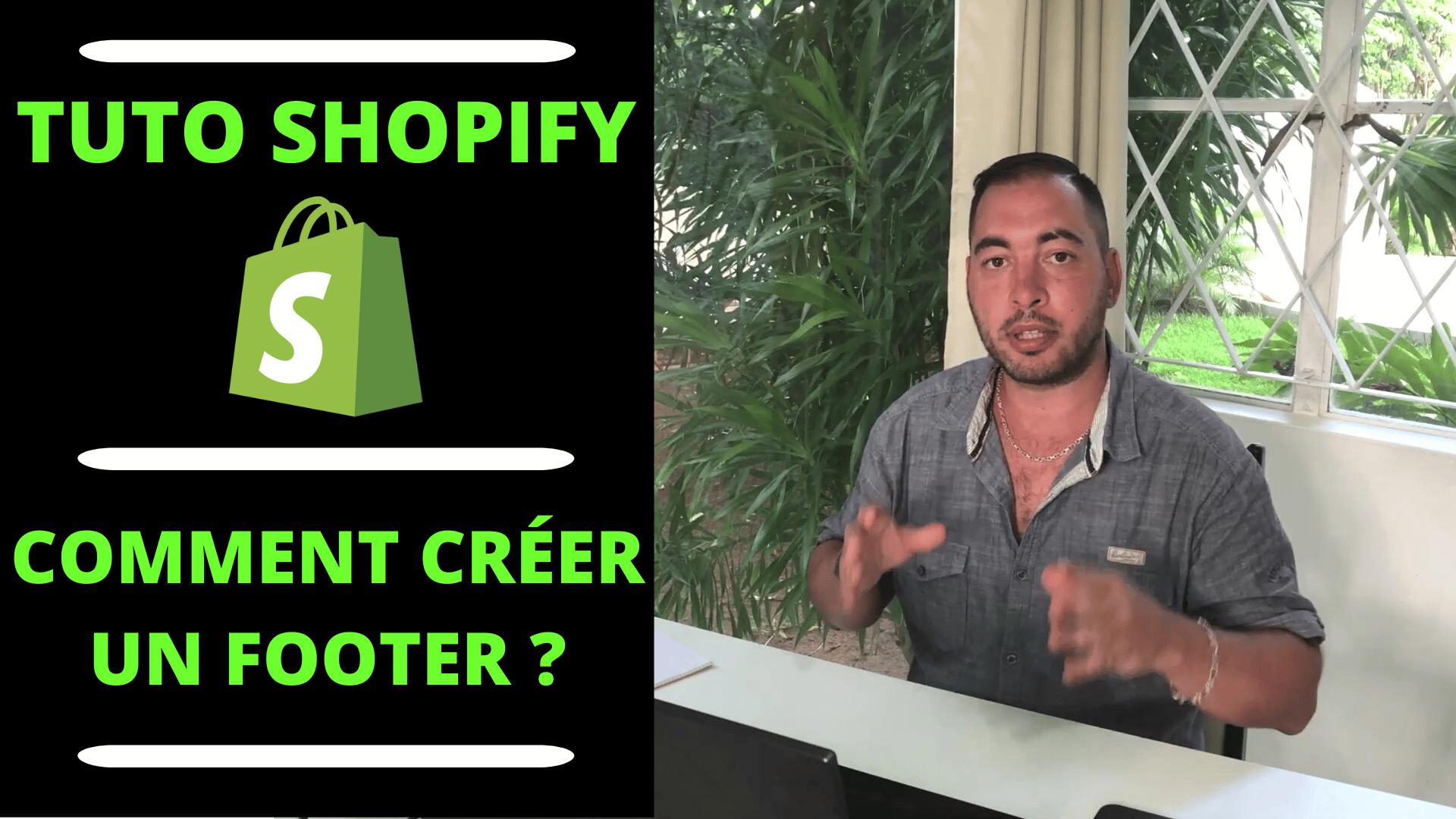 Comment créer un footer sur Shopify