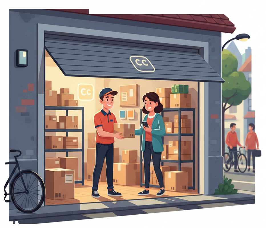 Une logistique simplifiée pour la réception rapide de vos colis.