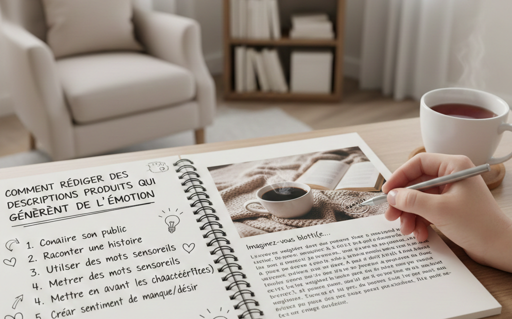 Carnet de notes sur la rédaction de descriptions émotionnelles