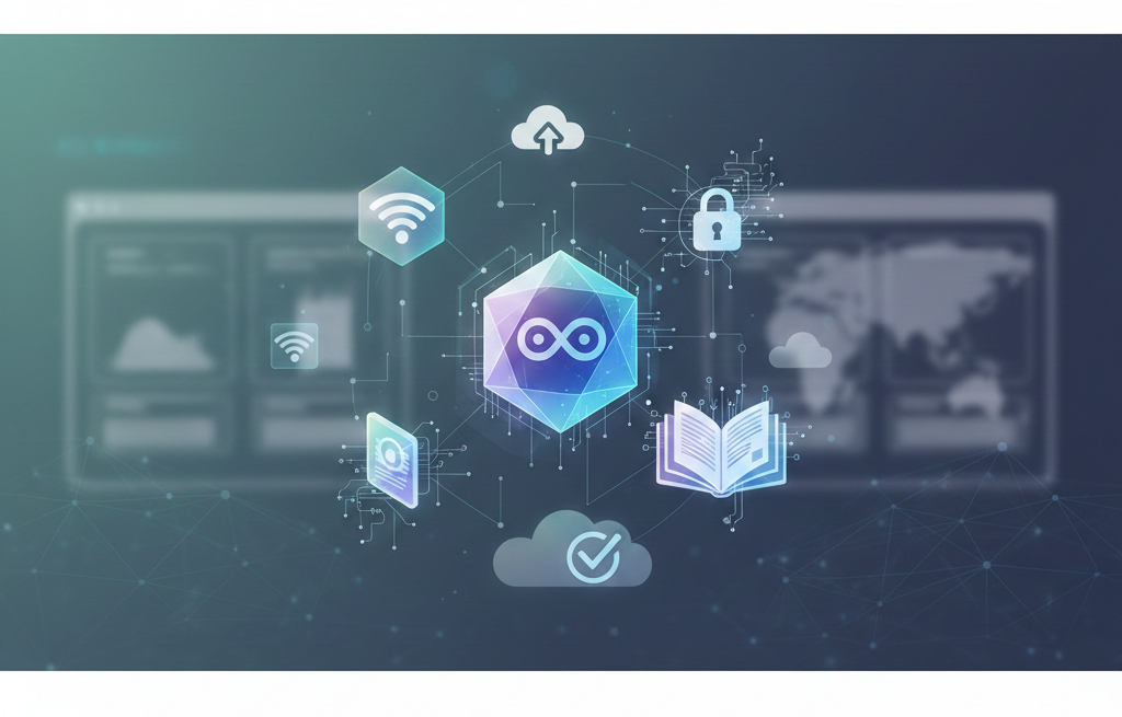 Équipe collaborant sur des contenus numériques sécurisés et sponsorisés