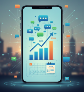 Croissance exponentielle de vos communications numériques pour l'année 2026.